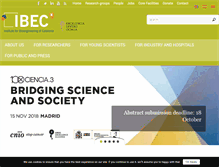 Tablet Screenshot of ibecbarcelona.eu